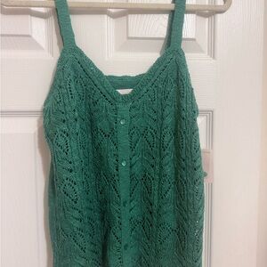 LC Lauren Conrad Teal Knit Camisole